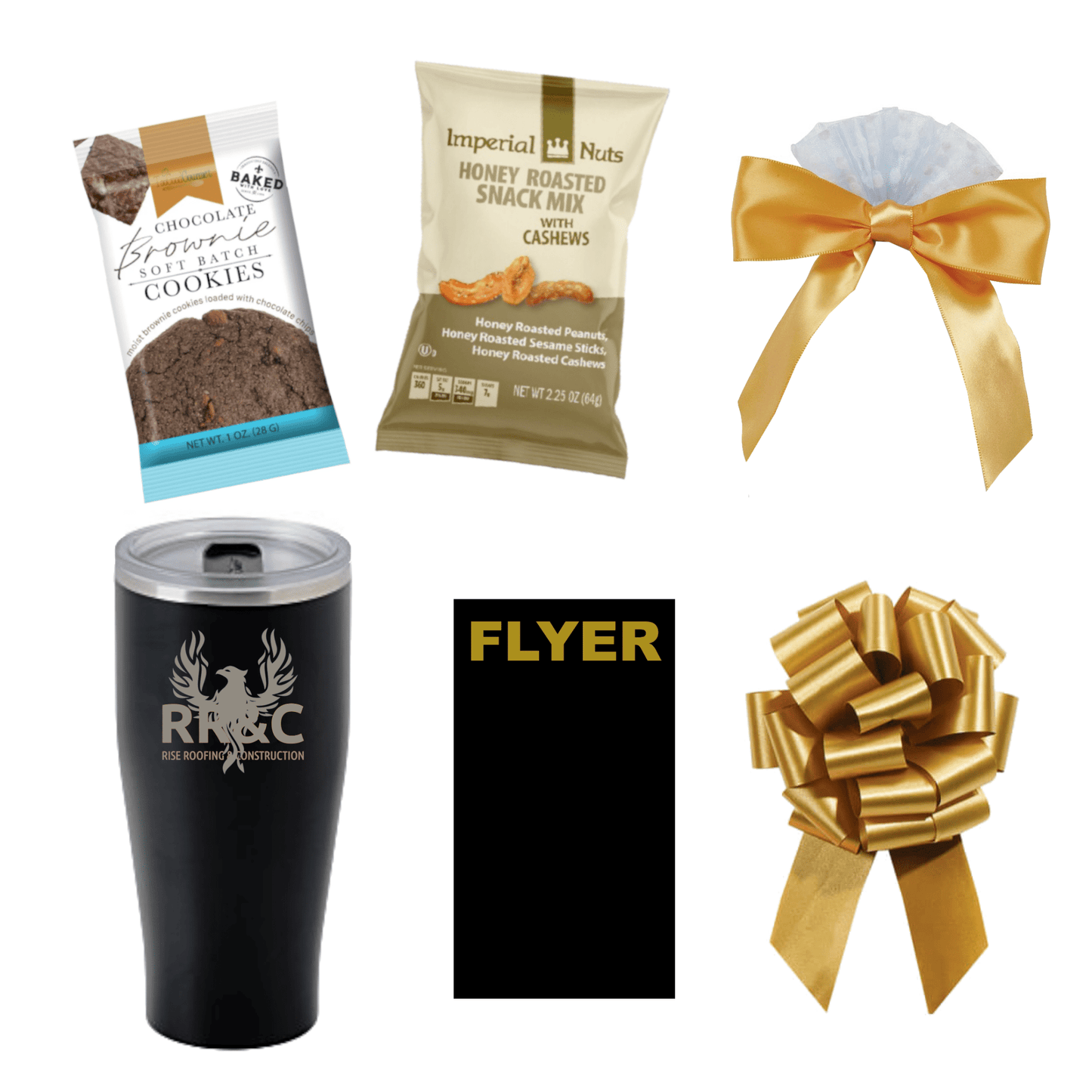 20oz Engraved Tumbler Gift Set - Golden Gift Box