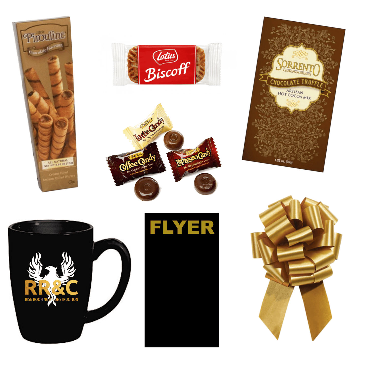 Grande Imprinted Mug Gift Set - Golden Gift Box