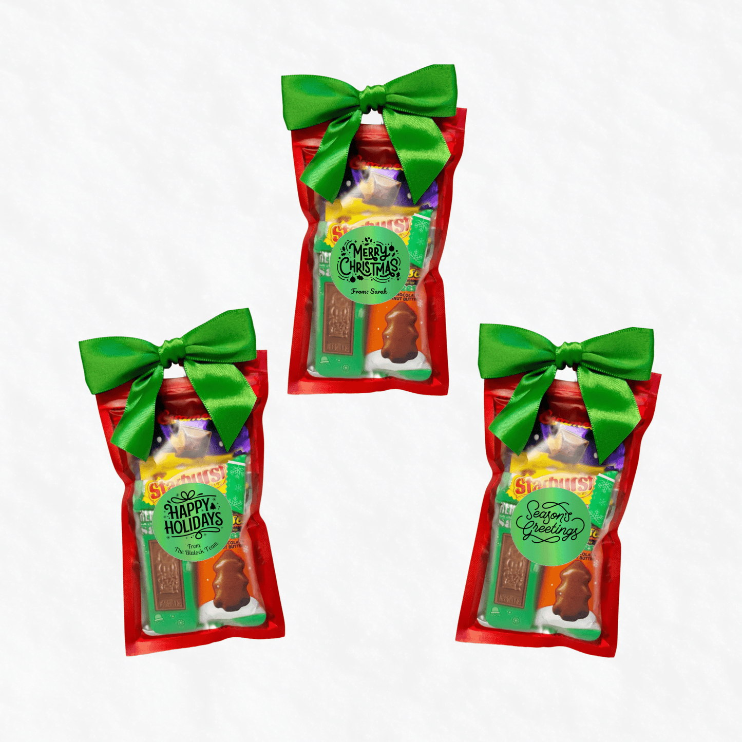 Holiday Candy Favor Bags – Festive Treat Packs for Classroom, Office & Seasonal Gifting - Golden Gift Box