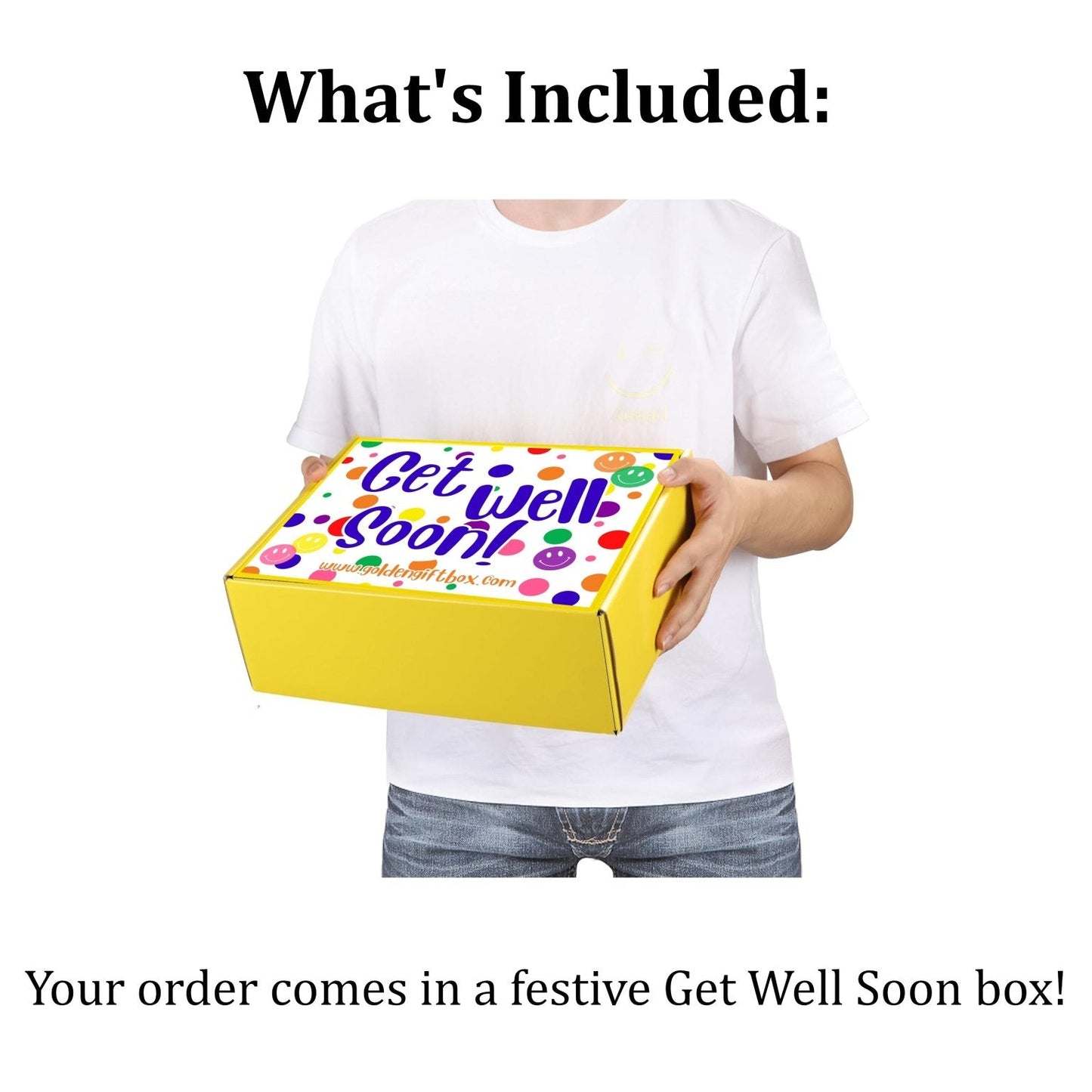 Kids Get Well Gift Basket – Care Box with Plush Bear, Balloon, Snacks & Activity Books (Kids Get Well Cheer: Pink Bear) - Golden Gift Box