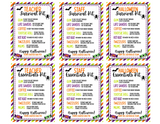 Halloween Essentials Kit – Candy Gift Bag with Card & Treats (Set of 12)