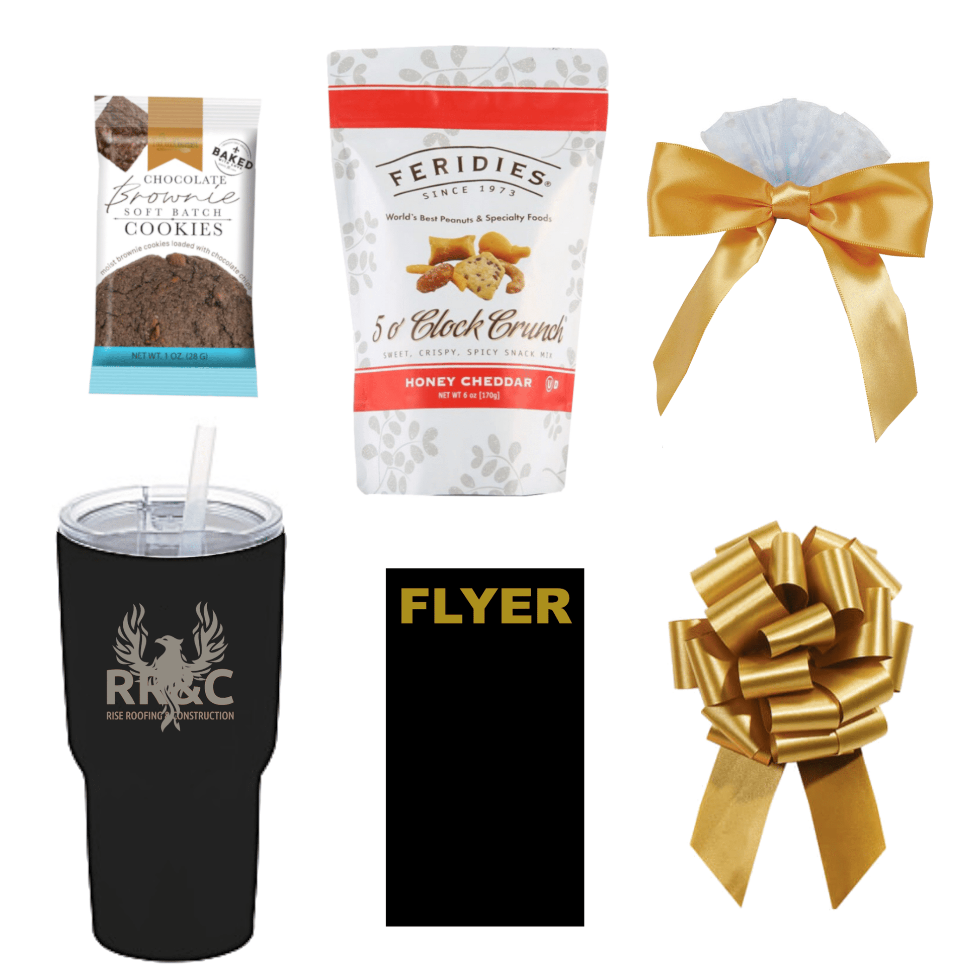 30oz Engraved Tumbler Gift Set - Golden Gift Box