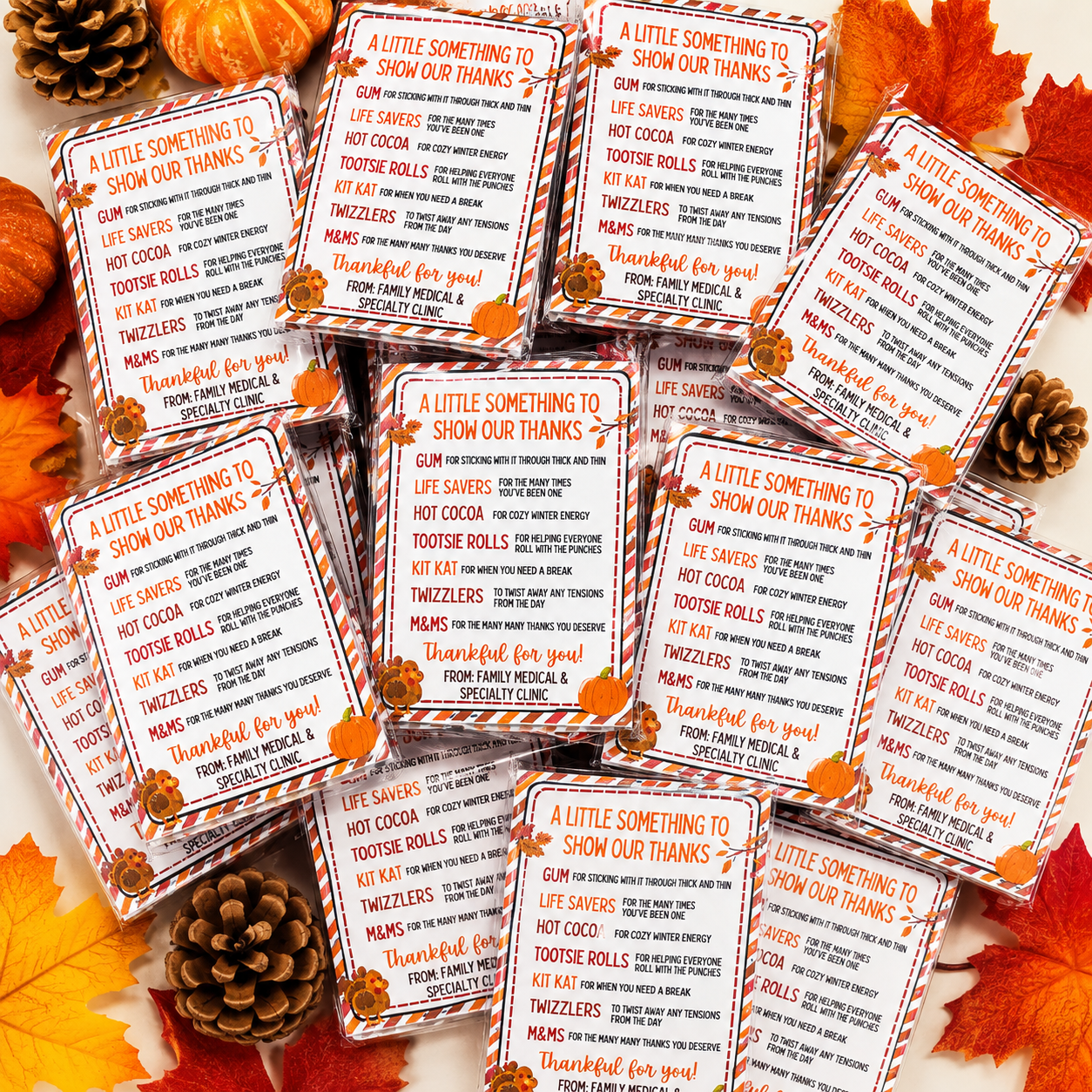 Fall Appreciation Gift – Employee, Staff, Coworker & Volunteer Thank You Treat Bag
