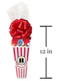 Movie Night Gift Set - Popcorn Bucket, Popcorn, Snacks (Peanut Butter Cookie)