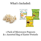 Easter Movie Night Gift Baskets With Popcorn, Candy, Popcorn Bucket For College Students, Teens, Men, Kids, Date Night