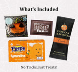 Halloween Cocoa Mug Gift Set – Hot Cocoa, Candy & Cookie Gift Basket (Resting Witch Face)