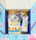 Birthday Care Package – Celebration in a Box with Mug Cake, Candles & Confetti Popper