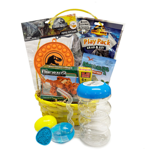 Jurassic Park Easter Basket (Medium) - Dinosaur Easter Eggs Basket For Boys and Girls 6-10 Years - Hours Of Fun For Easter Egg Hunts And Easter Activities! Lots of Choices