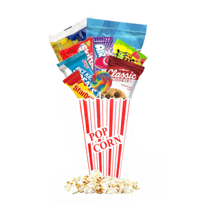 Movie Night Gift Popcorn Buckets, Popcorn, Snacks - Perfect for College Students, Teens, Men, Kids, Date Night, Birthday (Individual Size)