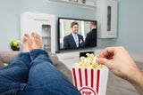 Movie Night Gift Set - Popcorn Bucket, Popcorn, Snacks (Peanut Butter Cookie)