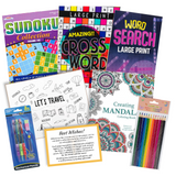 Get Well Soon Care Package – Puzzle & Coloring Books, Relaxation & Boredom Buster Gift