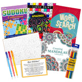Get Well Soon Care Package – Puzzle & Coloring Books, Relaxation & Boredom Buster Gift