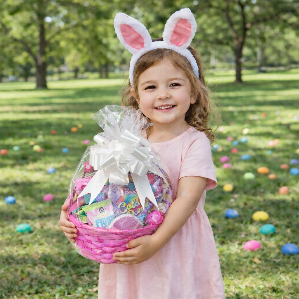 Barbie Easter Basket – Medium Barbie Easter Gift Basket with Toys, Candy & Activities - Golden Gift Box