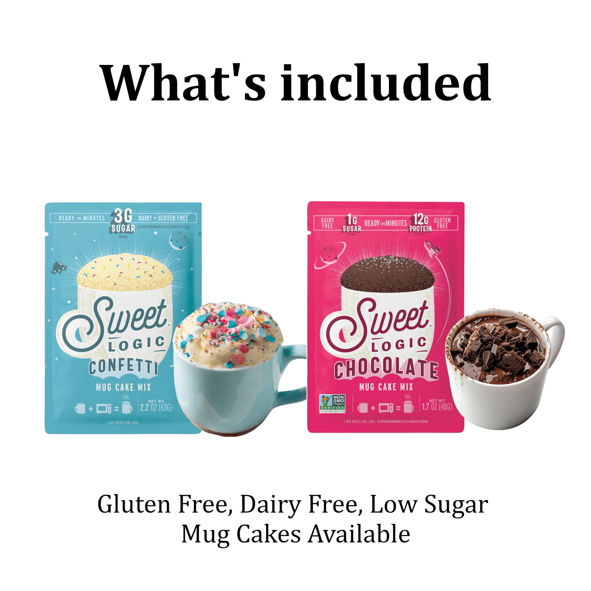 Birthday Care Package – Celebration in a Box with Mug Cake, Candles & Confetti Popper - Golden Gift Box