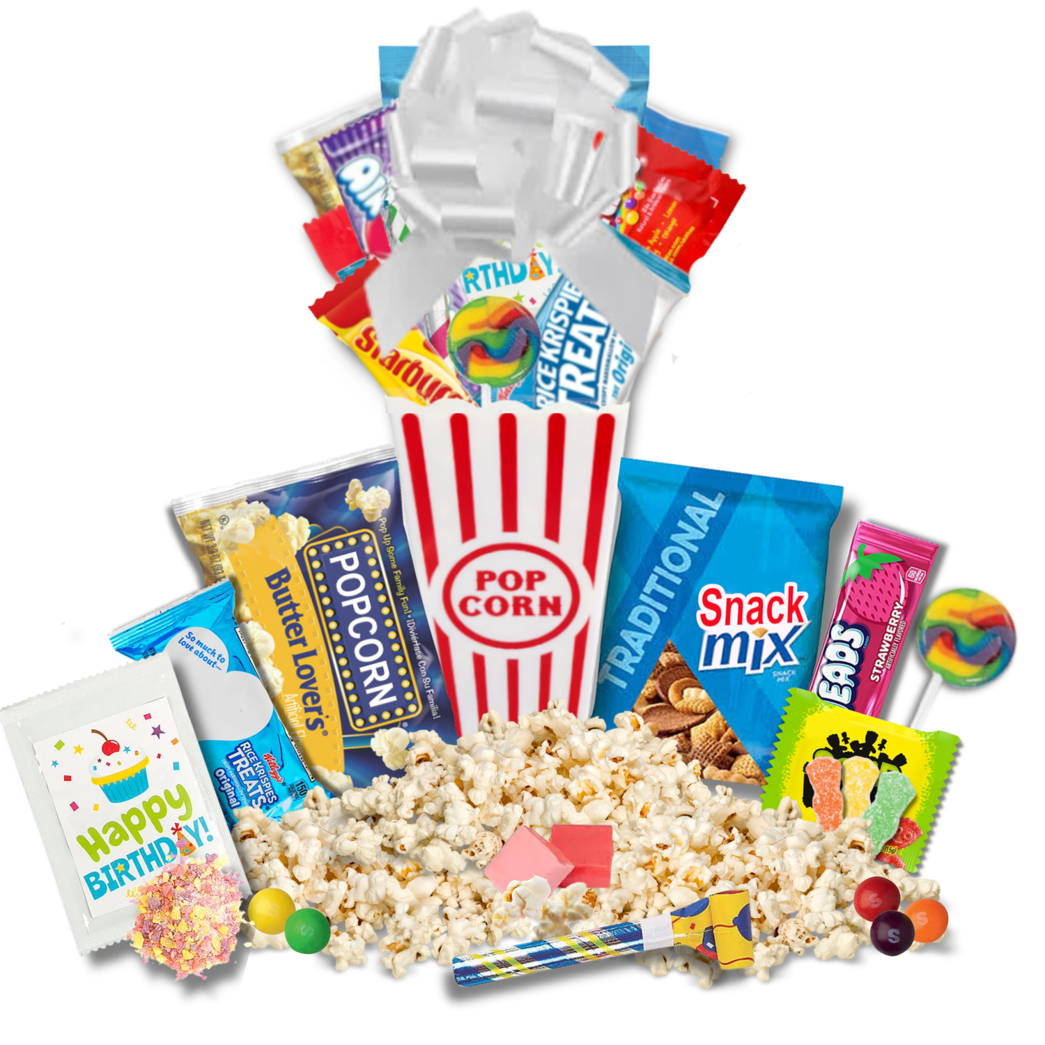 Birthday Movie Night Gift - Golden Gift Box