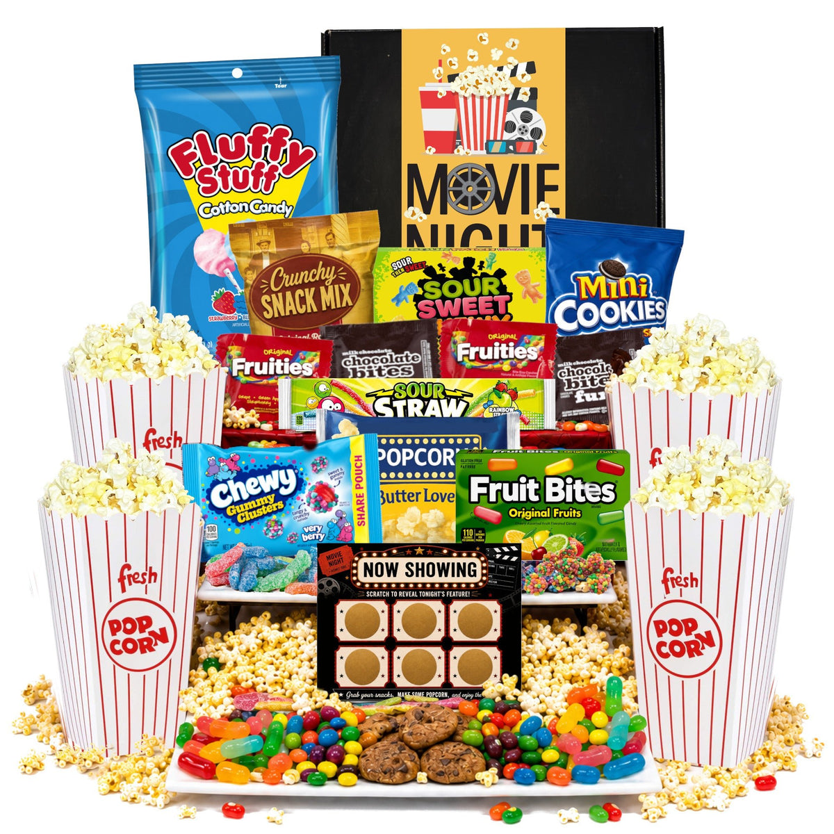 Family Movie Night Gift Box - Golden Gift Box