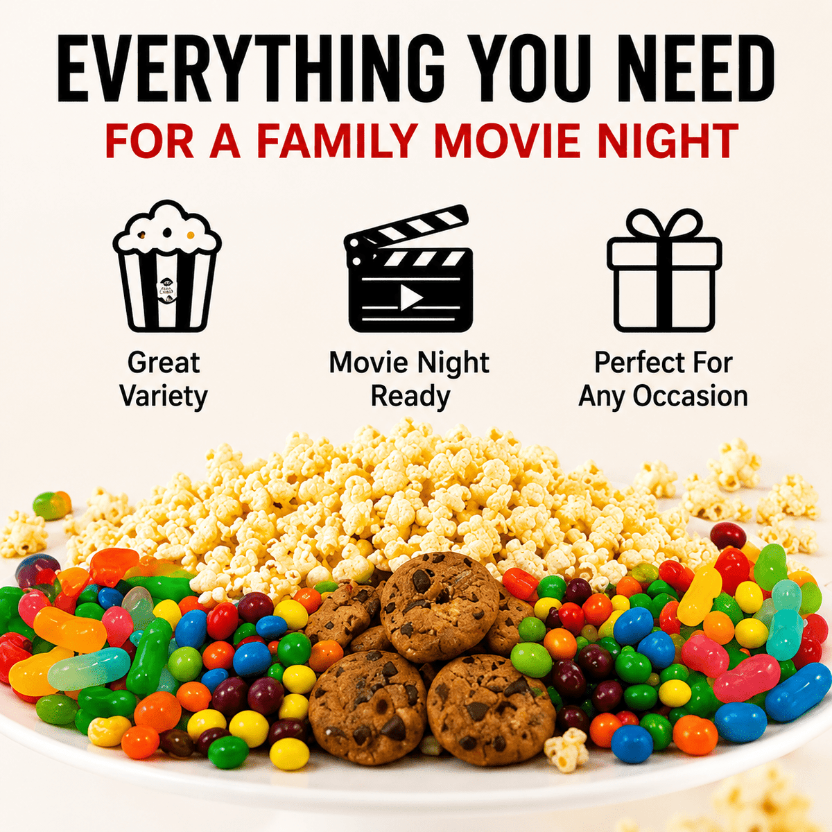 Family Movie Night Gift Box - Golden Gift Box