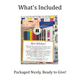 Get Well Soon Care Package – Puzzle & Coloring Books, Relaxation & Boredom Buster Gift - Golden Gift Box