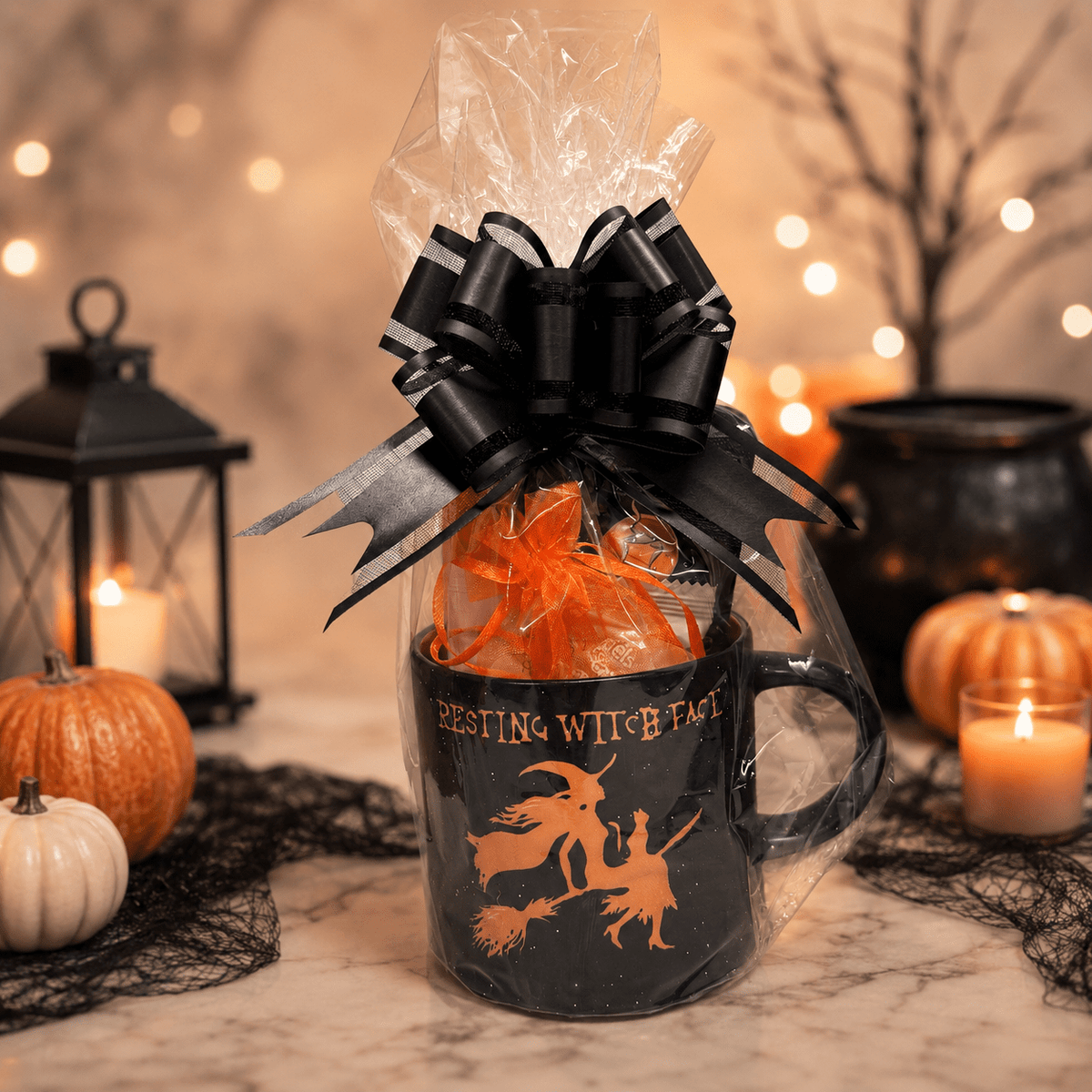 Halloween Cocoa Gift Set - Golden Gift Box