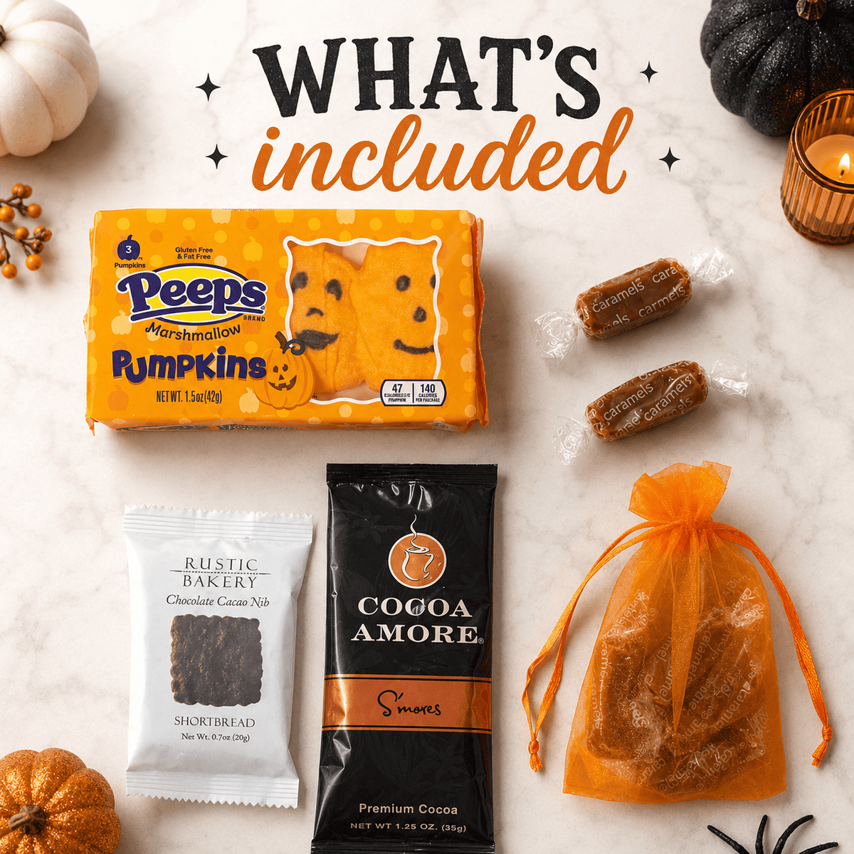 Halloween Cocoa Gift Set - Golden Gift Box