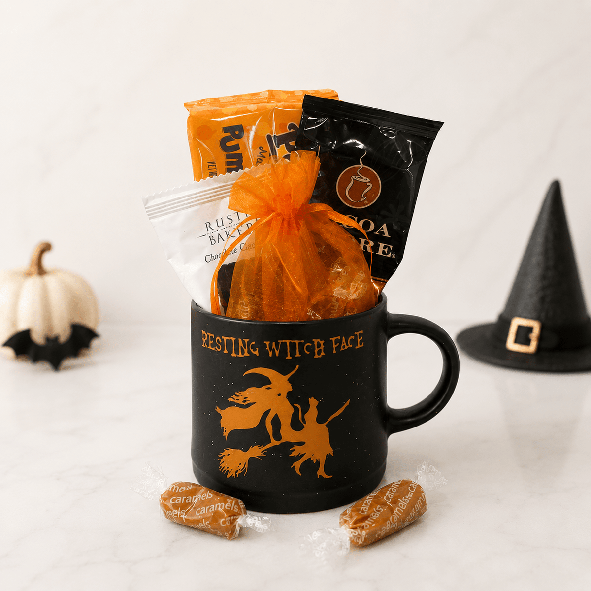 Halloween Cocoa Gift Set - Golden Gift Box