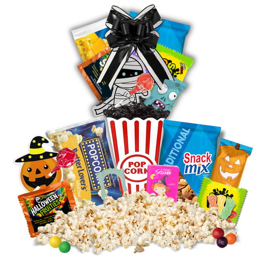 Halloween Movie Night Gift - Golden Gift Box