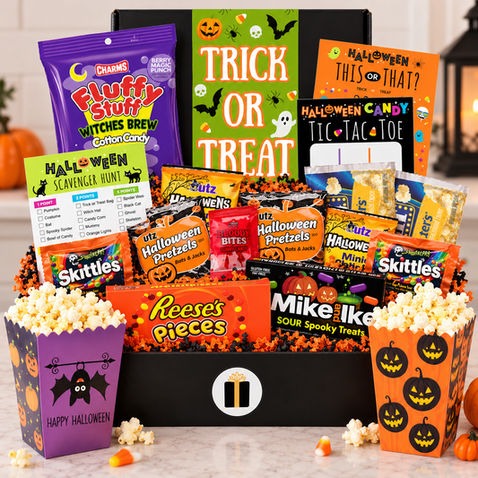 Halloween Movie Night Gift Box - Golden Gift Box