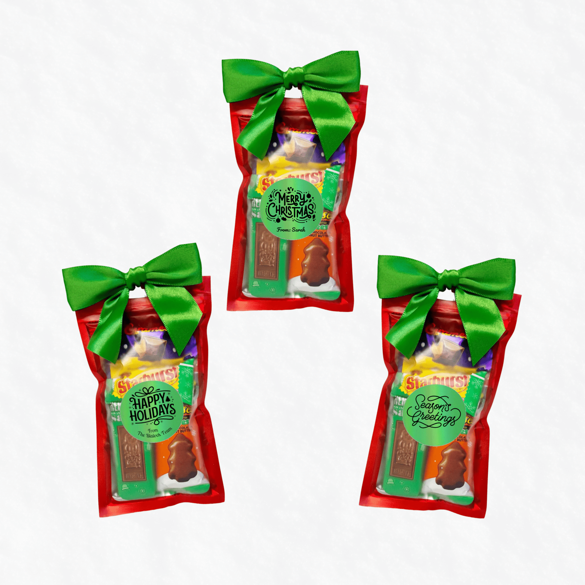 Holiday Candy Favor Bags – Festive Treat Packs for Classroom, Office & Seasonal Gifting - Golden Gift Box