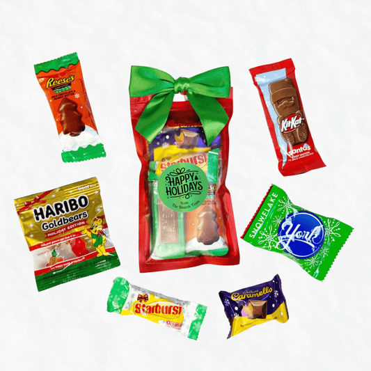 Holiday Candy Favor Bags – Festive Treat Packs for Classroom, Office & Seasonal Gifting - Golden Gift Box