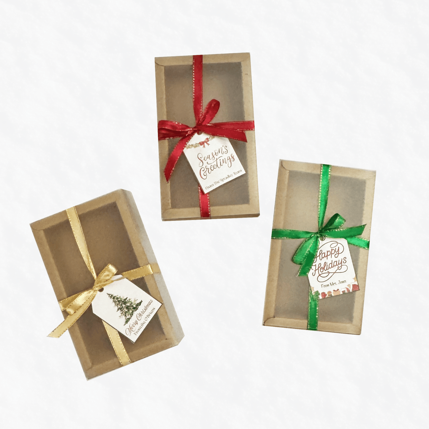 Holiday Cocoa Favor Box – Festive Hot Chocolate Gift for Teachers, Staff & Neighbors - Golden Gift Box