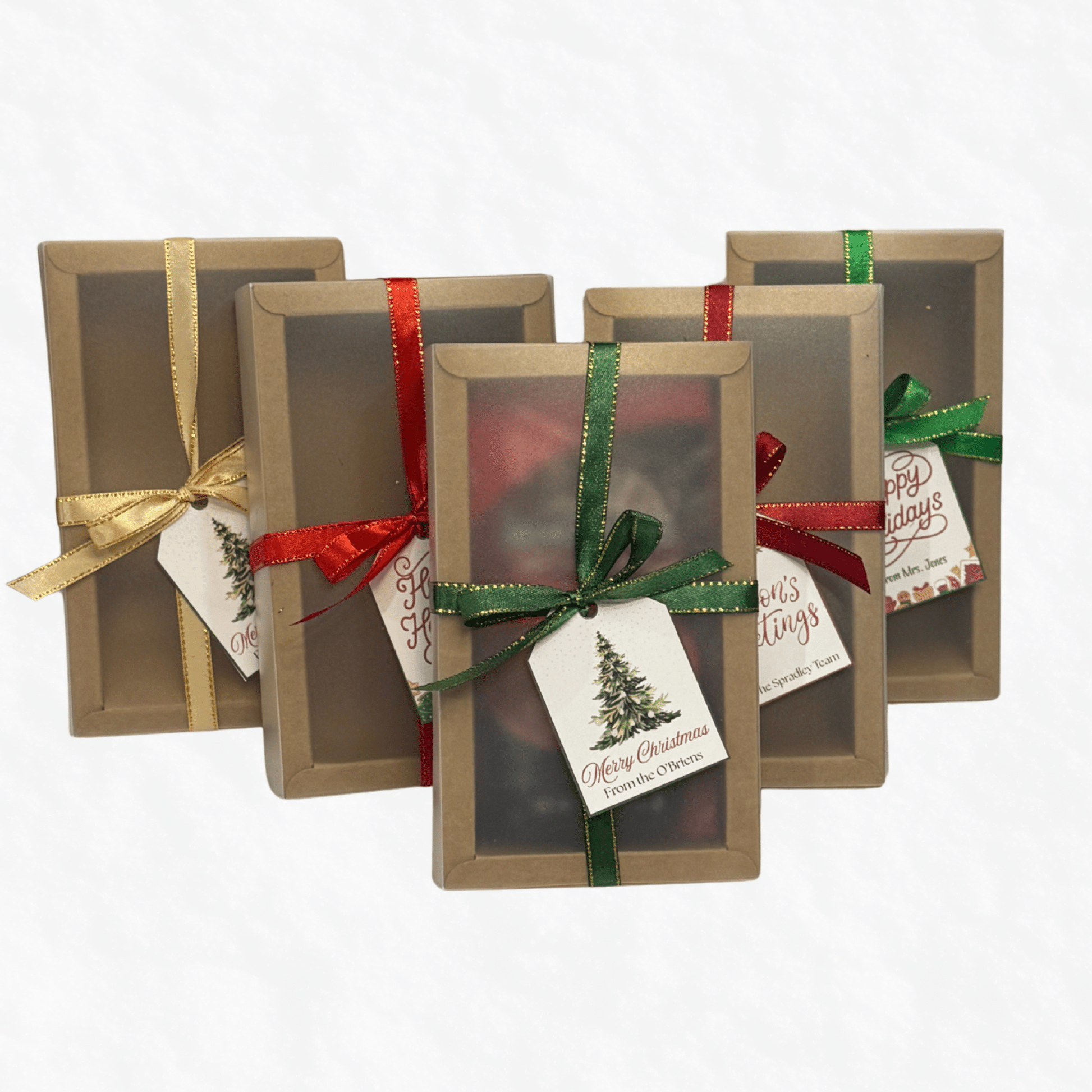 Holiday Cocoa Favor Box – Festive Hot Chocolate Gift for Teachers, Staff & Neighbors - Golden Gift Box