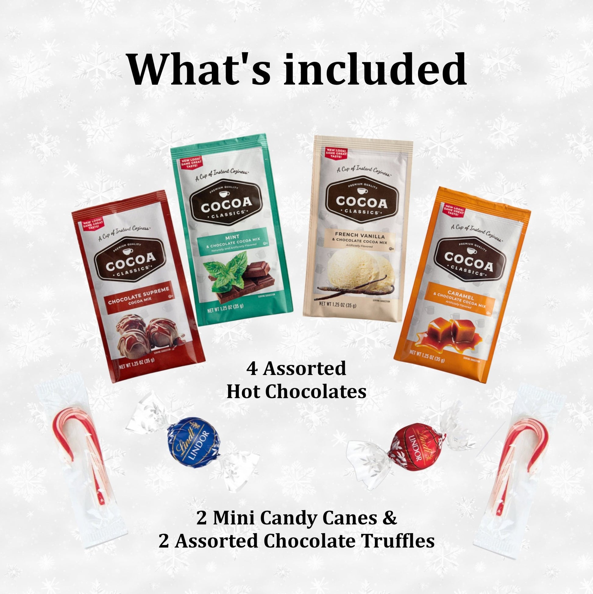 Holiday Cookie & Cocoa Gift Box – Cozy Hot Chocolate & Cookie Gift Set for Christmas - Golden Gift Box