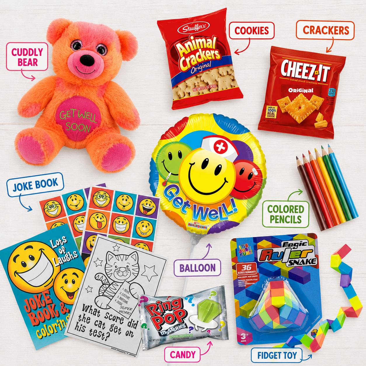 Kids Get Well Gift Box - Golden Gift Box