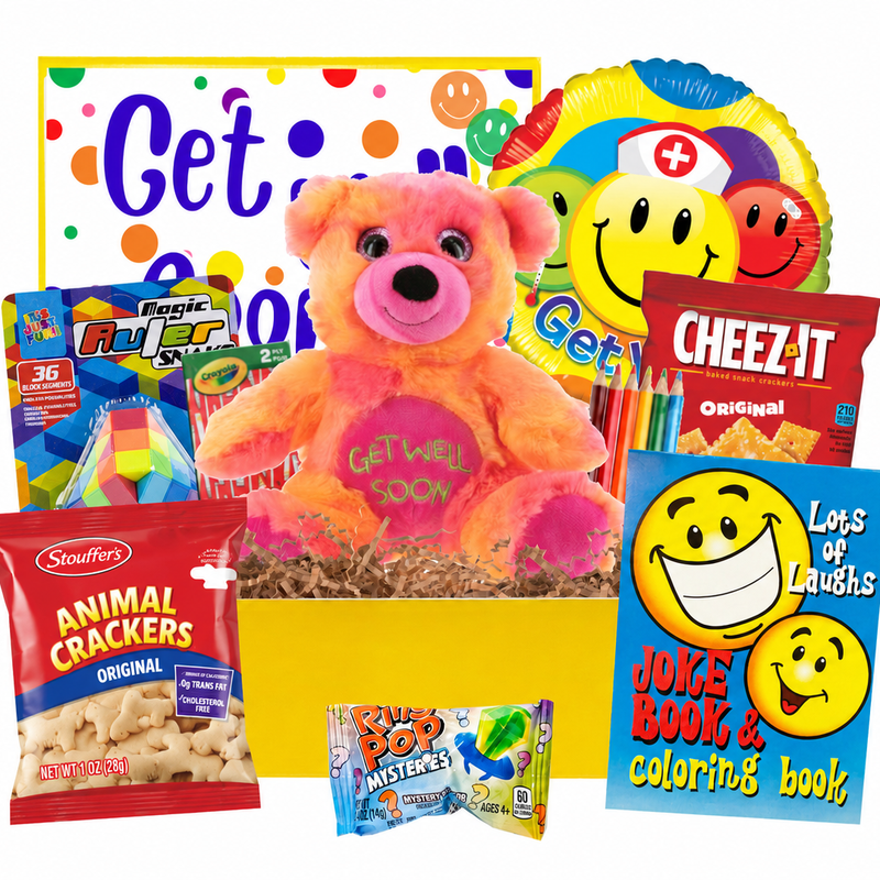 Kids Get Well Gift Box - Golden Gift Box