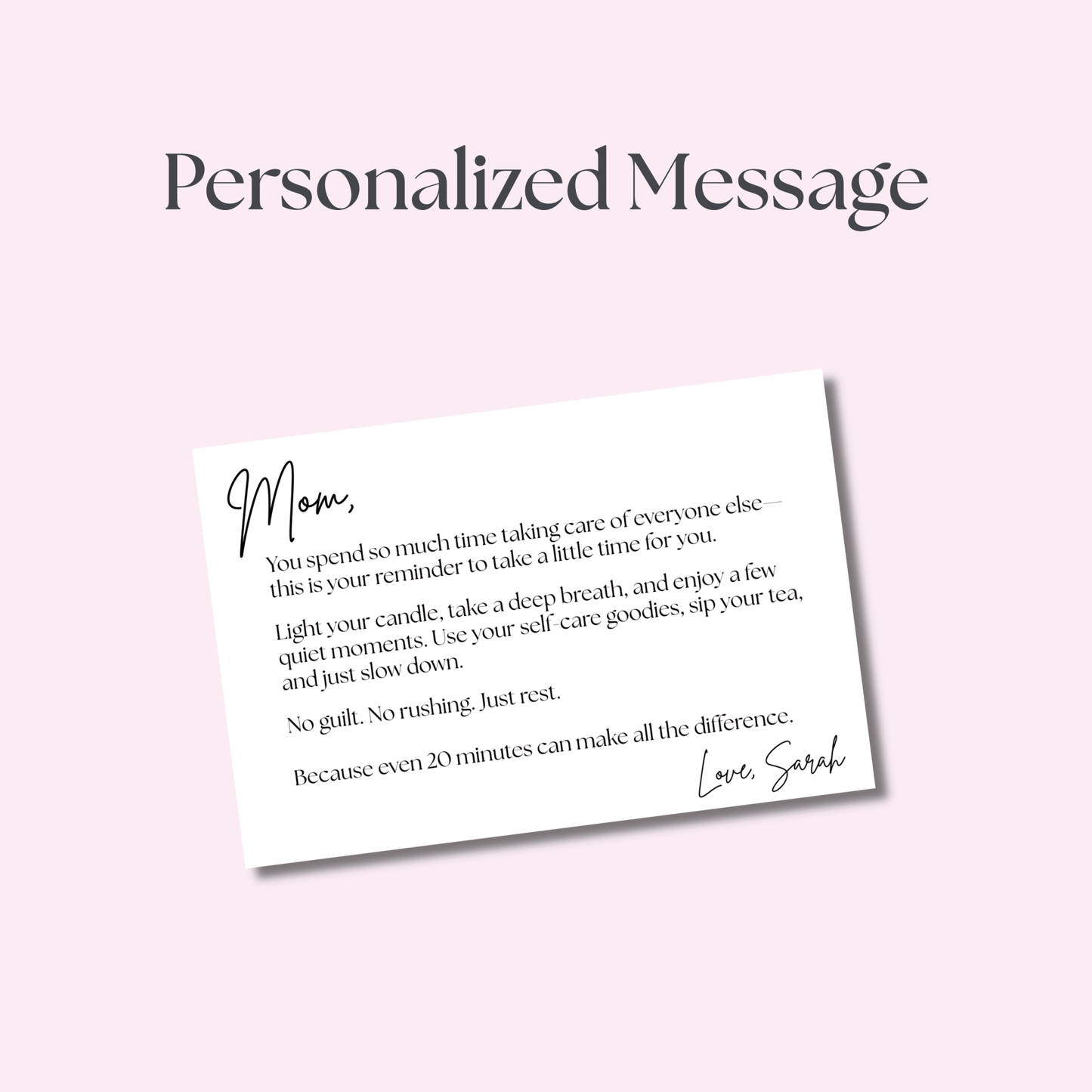 Mom’s Self Care Gift Box – 20 Minute Reset Spa Gift for Mom with Candle, Tea & Relaxation Essentials - Golden Gift Box