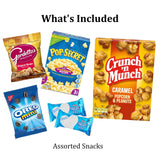 Movie night birthday care package with snacks and birthday glasses