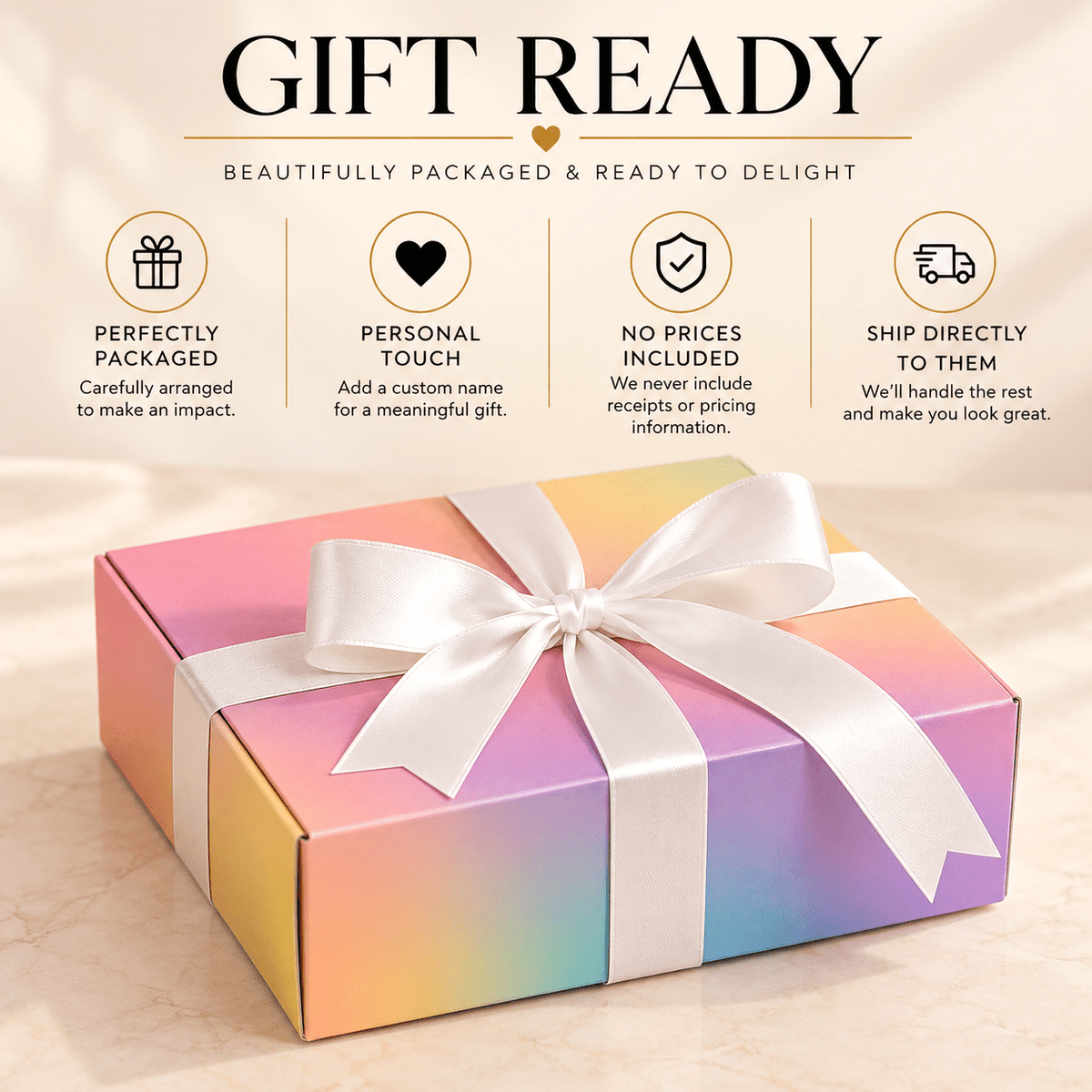 Personalized Teen Girl Gift Box - Golden Gift Box