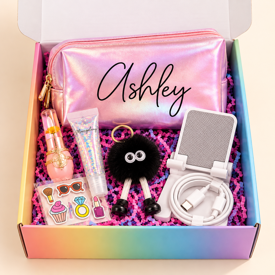 Personalized Teen Girl Gift Box - Golden Gift Box
