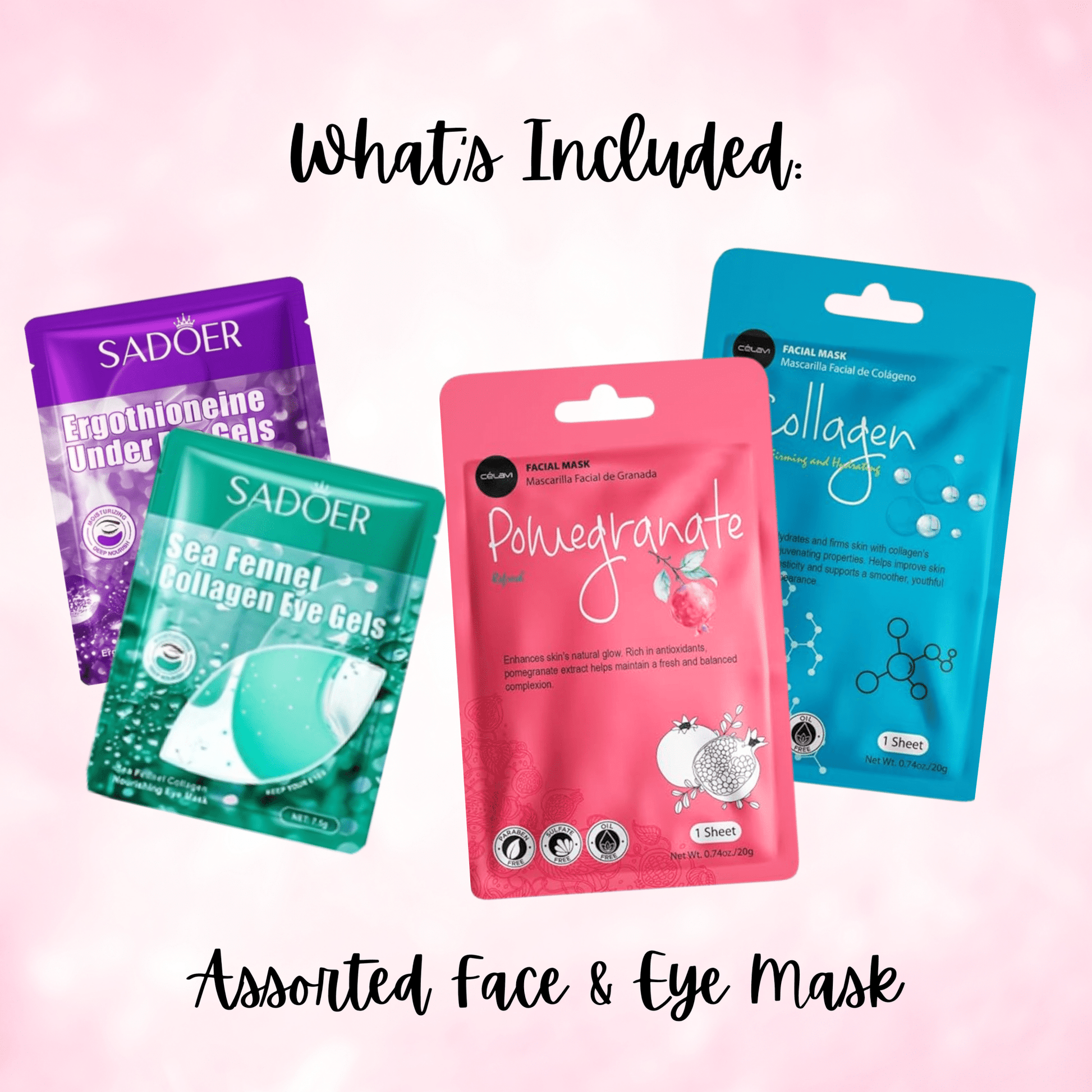 Valentine Self - Care Mug Gift Set – White Mug with Multicolored Hearts - Golden Gift Box