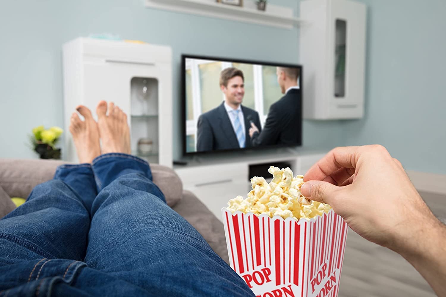 Ultimate Movie Night Gift Basket - Golden Gift Box